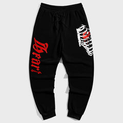 Street Style Big & Tall Men's Skeleton Letter Casual Vintage Trousers
