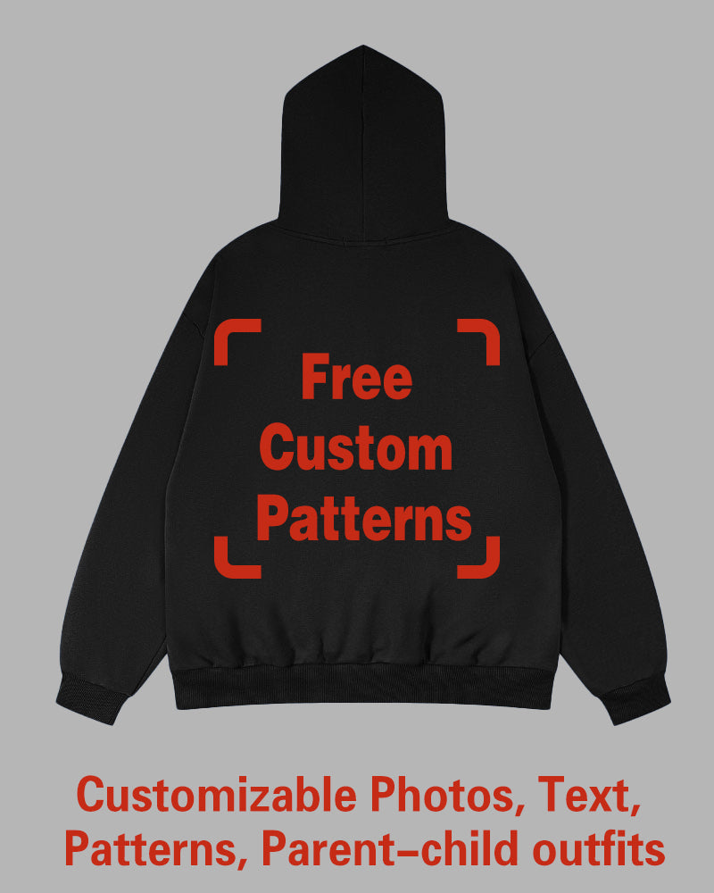 Custom Plus Size Hoodie (You Can Upload Pictures, Text, Logo, Etc. To Customize Your Interesting Hoodie)