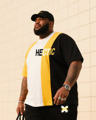 Big Boy Street Fashion Busy English Printed Colorblock Short Sleeve Trousers Suit
