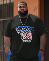 Street Vitality Basketball Shooting Print Big & Tall Men's Set