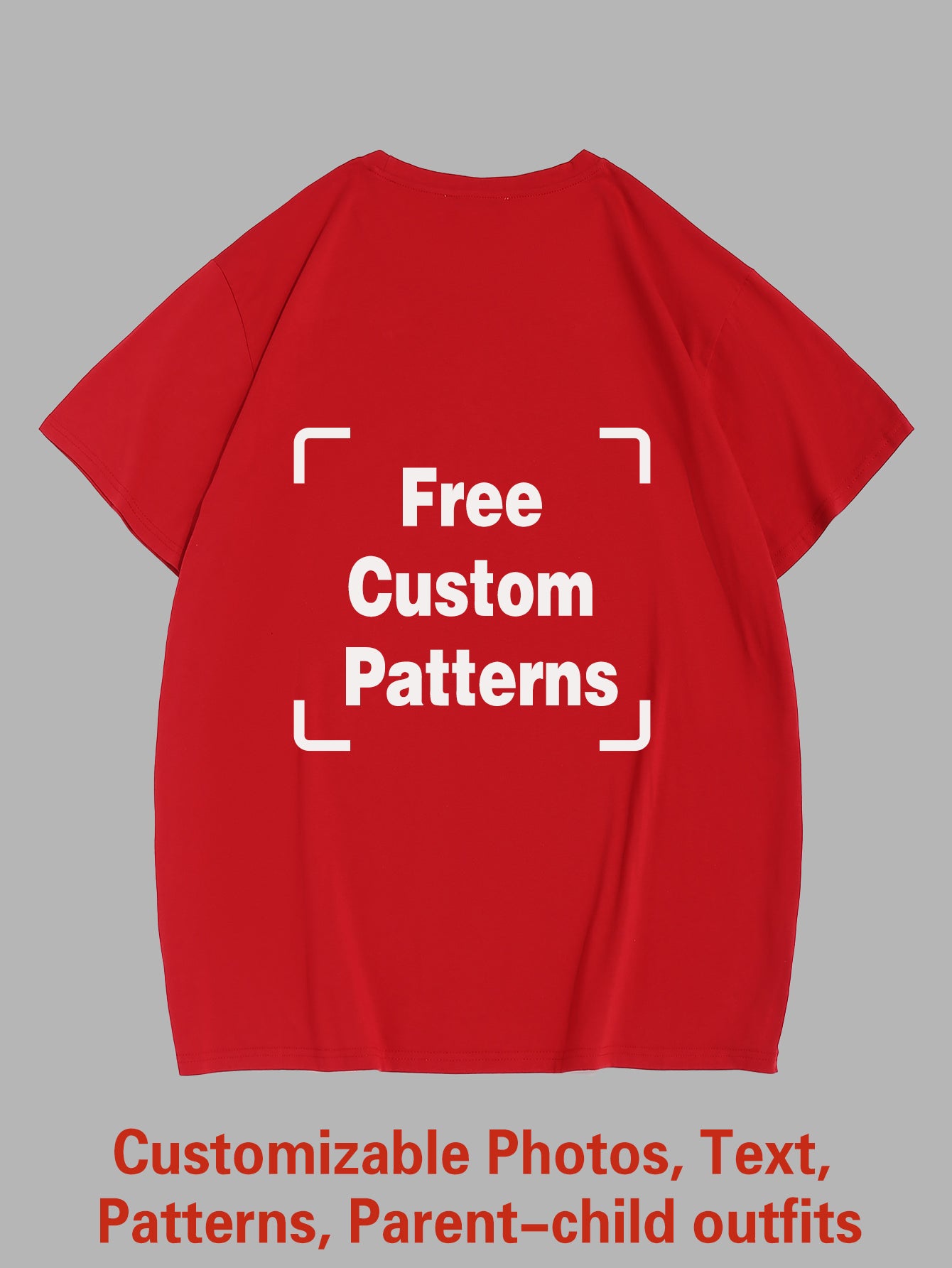 Customized Big and Tall T-shirt (You Can Upload Pictures, Text, Logo, Etc. To Customize Your Interesting T-shirt)