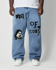 Big & Tall Men's This Is Dust Of Gods Denim Trousers