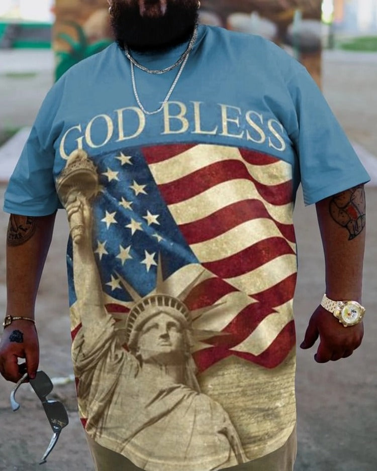 Plus Size Men's Independence DayT-Shirt