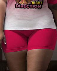 Women's Large Size Retro Casual God Is Your Gps He Will Lead You In The Right Direction Short Sleeve Shorts Suit