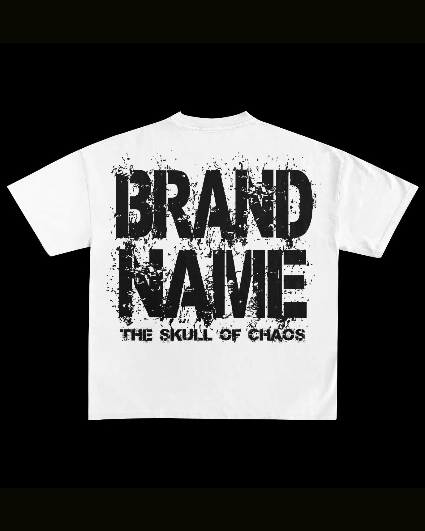 Big Boy Fashion Street Daily Casual Trend Skull Crewneck T-shirt Trousers Suit