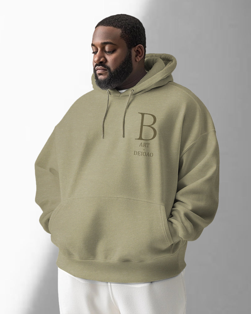 High Quality Fabric High-grade Jacquard Letters Men's Loose Oversized Hoodie