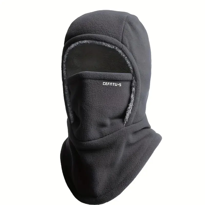 Autumn/Winter Outdoor Thermal Hat/Head Cover/All-in-One Hat with Face Mask, Outdoor Thermal Pullover Hat