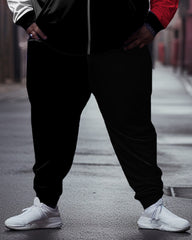 Men's Big & Tall Color Block Jogger Activewear Two Piece Set