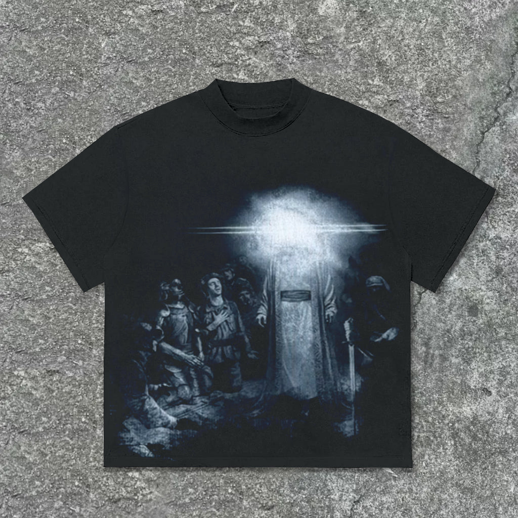 Jesus Light Lighting People 100 Cotton Short Sleeve T-shirt
