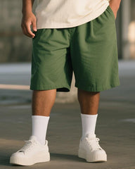 Big & Tall Men's Brr Brr Hand-Painted Printed Round Neck Short Sleeve T-Shirt Shorts Suit