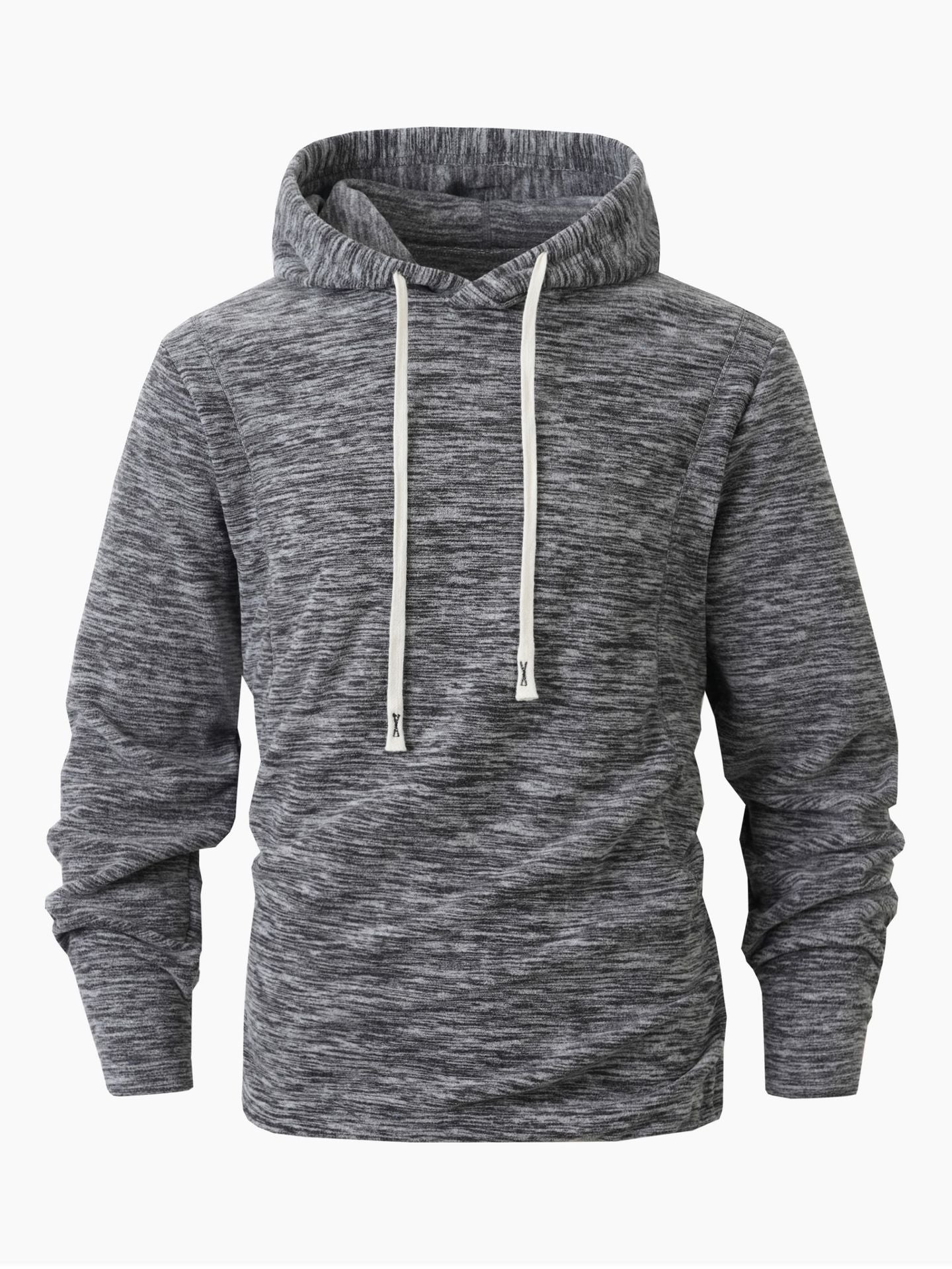 S-2XL Autumn And Winter Hooded Men's Casual Coral Fleece Sweatshirt Coat