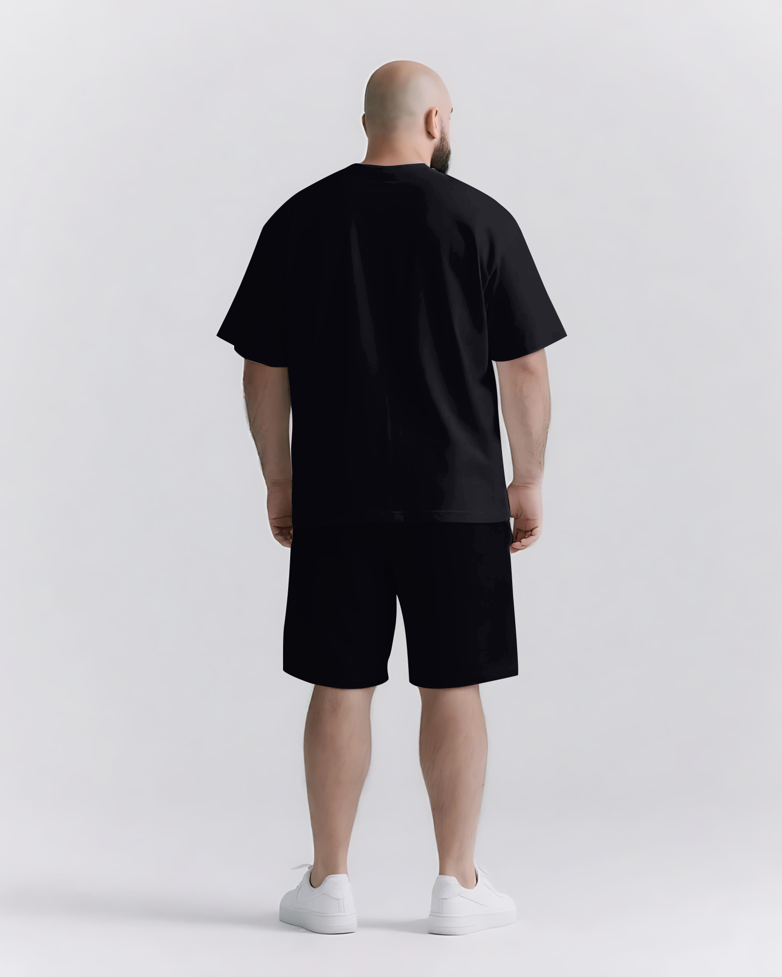 Every Win Starts with One Try Big & Tall Men's Simple Lettering T-shirt 2-Piece Set