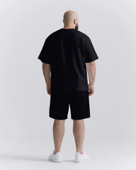 Every Win Starts with One Try Big & Tall Men's Simple Lettering T-shirt 2-Piece Set
