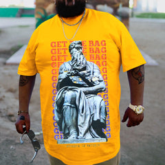 Plus Size Yellow Get The Bag T-Shirt