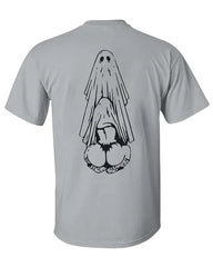 Men's Plus Size Street Fashion Oral Sex With Ghost Dirty Love Printed Crewneck Short Sleeve T-Shirt