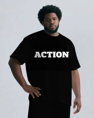 ACTION Slogan 2-Piece T-shirt Pants Set
