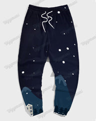 Men's Big & Tall Merry Christmas Snowdrift Hoodie and Sweatpants Set