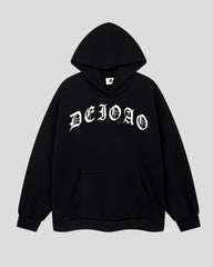 Printed Angel Front And Back Oversize Cotton Hoodie