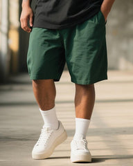 Big & Tall Men's Retro Japan Tokyo Tsukiji OTC Market Printed Round Neck Short Sleeve T-Shirt Shorts Suit