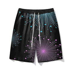 Splash Ink Men's Plus Size Personalized Print Shorts