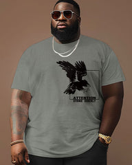 Street Casual Flying Eagle Letter Print Large Men's Suit