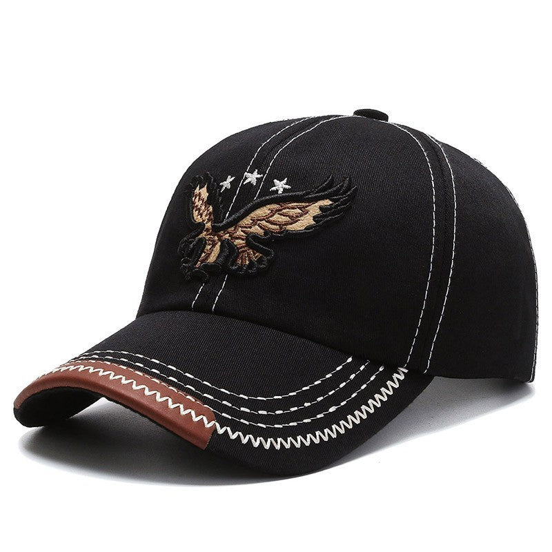 Trendy Embroidered Eagle Street Cap