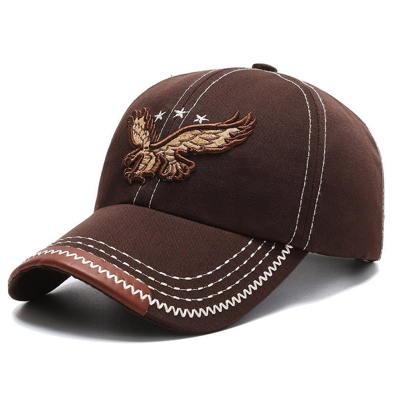 Trendy Embroidered Eagle Street Cap