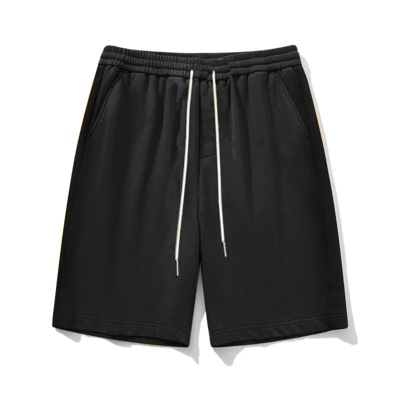 Men's Big Size Solid Color Summer Athletic Shorts
