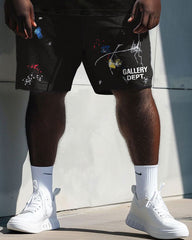 Men's Plus Size Gallery Dept Print T-Shirt Shorts Set