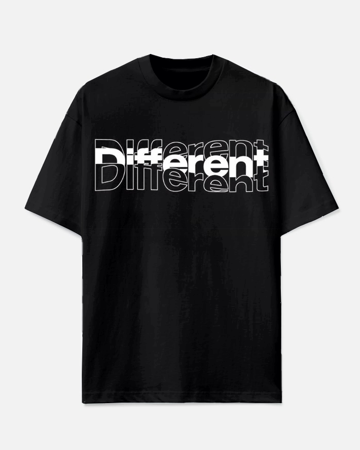 Different Slogan T-shirt 2-Piece Set