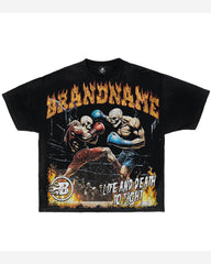 Big Boy Essential Fashion Street Skull Challenge Fighting T-shirt Pants Suit
