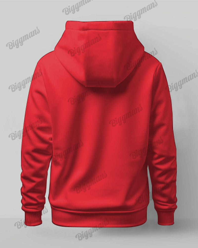 Big Guy's Christmas Santa Claus Cosplay Print Hoodie Sweatshirt