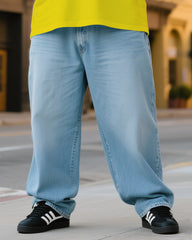 Plus Size Man Took Me To Your Boss Creative Printed T-shirt Denim Pants Suit