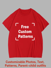 Customized Big and Tall T-shirt (You Can Upload Pictures, Text, Logo, Etc. To Customize Your Interesting T-shirt)