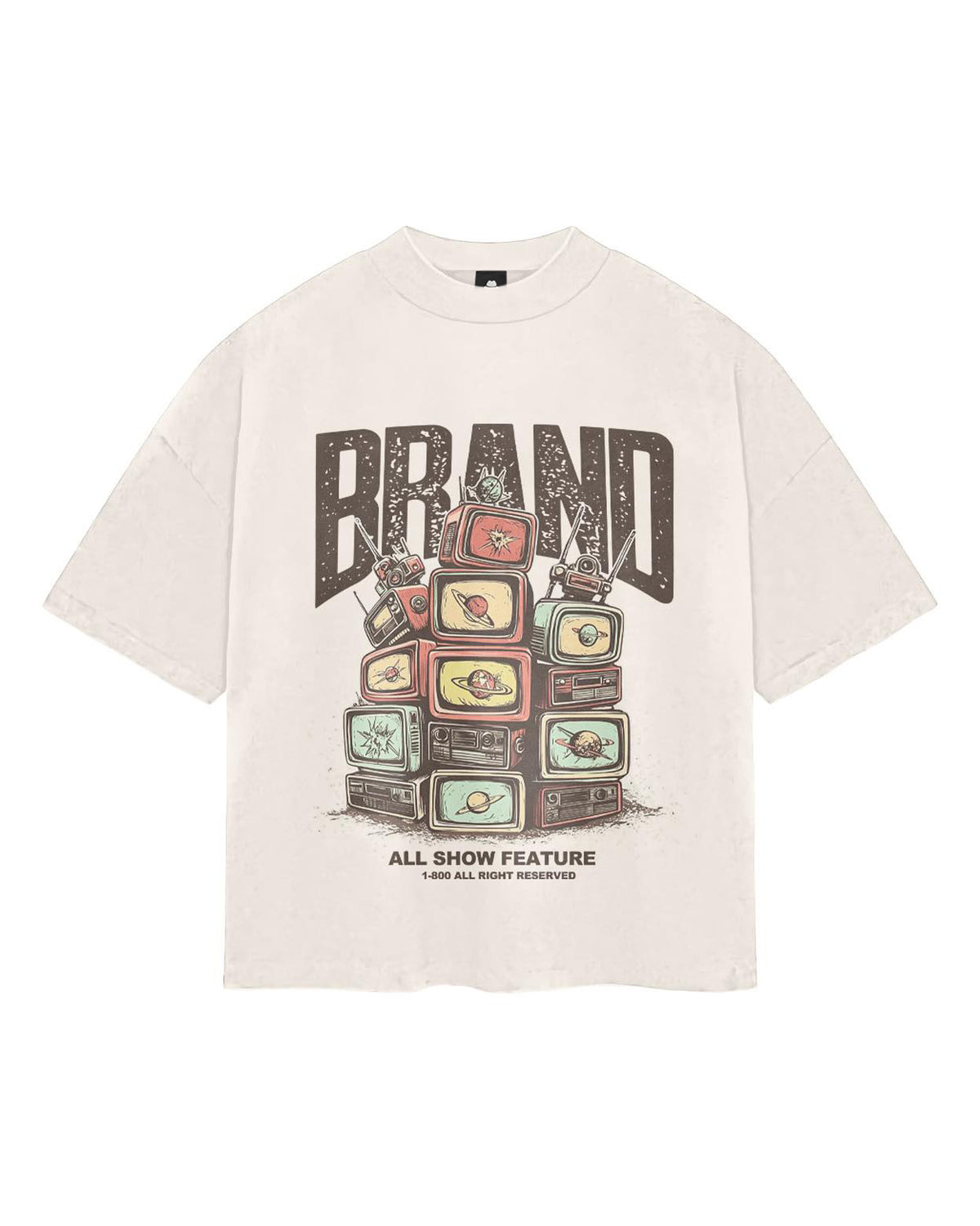 Plus Size Men Must-have Fashion Street View TV Trend T-shirt
