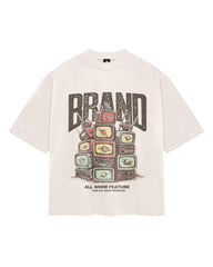 Plus Size Men Must-have Fashion Street View TV Trend T-shirt