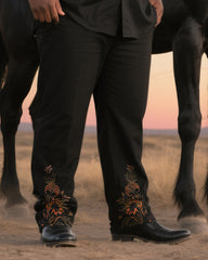 Big & Tall Men's Daily Leisure Western Style Art Flower-Short Sleeve Shirt Pants Suit