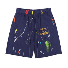 Big Build Men Splash Ink Style Workout Sports Shorts