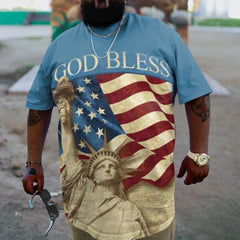 Plus Size Men's Independence DayT-Shirt