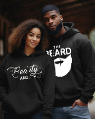 Couples Plus Size Plus Size Simple Casual Retro Beauty And Long-Sleeved Sweatshirt