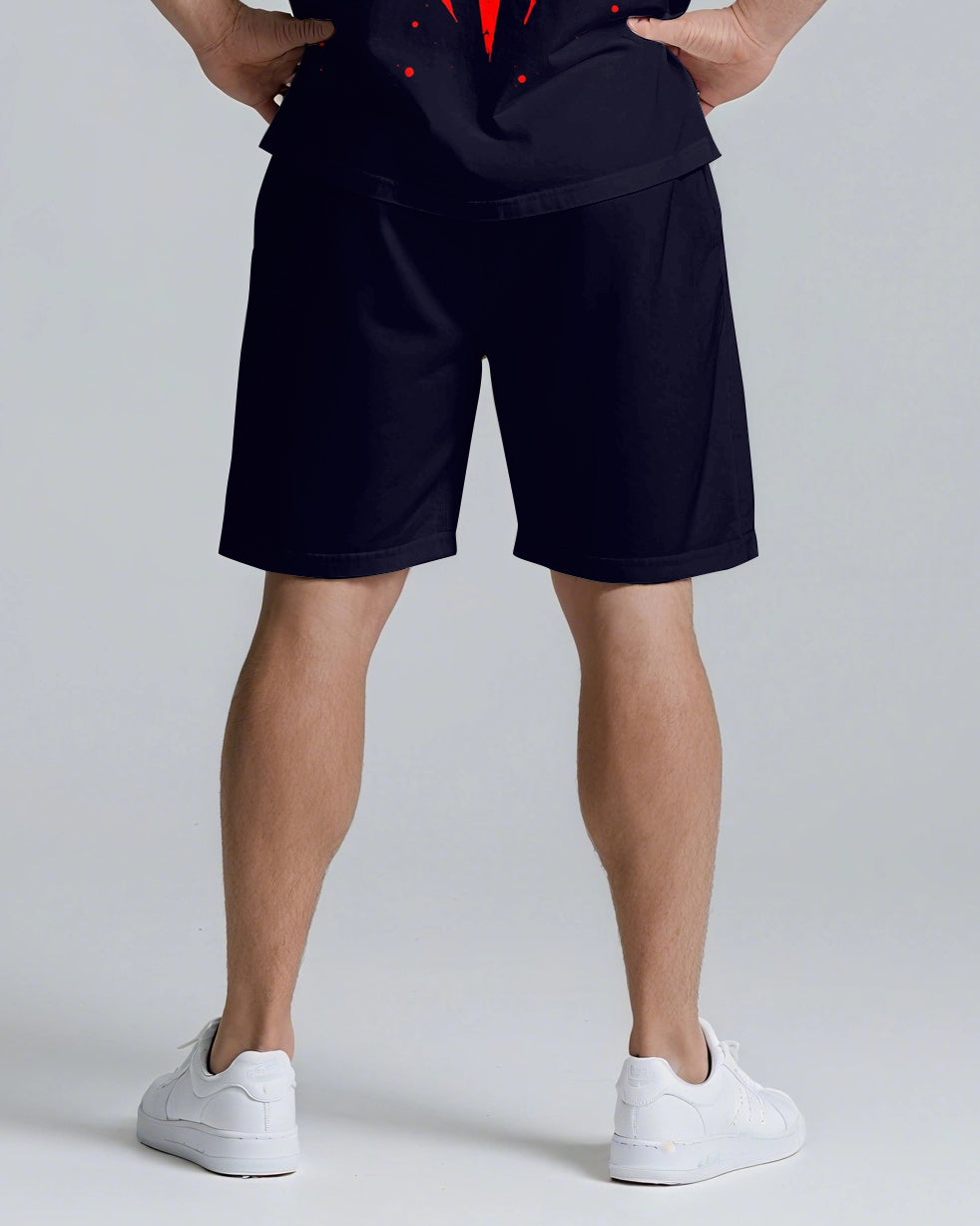 UNLEASH THE BEAST Slogan T-shirt Short Set