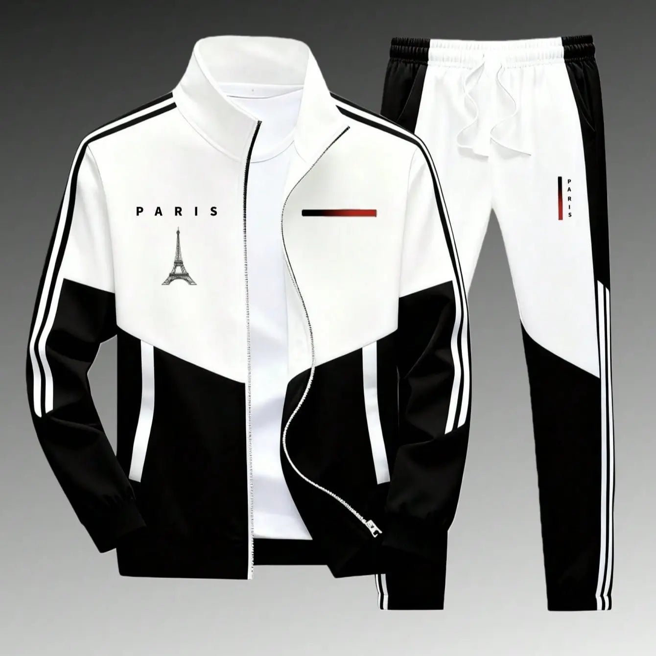 Men's Athletic Set Casual Sports Jacket and Jogging Pants