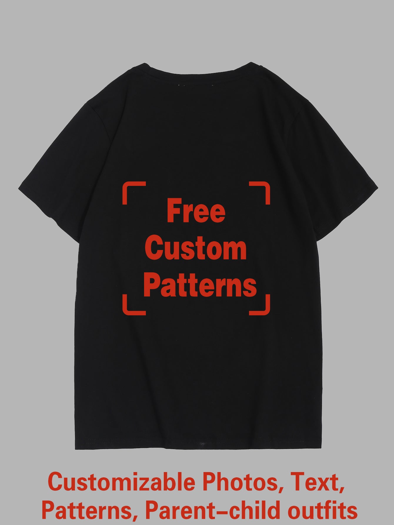 Customized Big and Tall T-shirt (You Can Upload Pictures, Text, Logo, Etc. To Customize Your Interesting T-shirt)