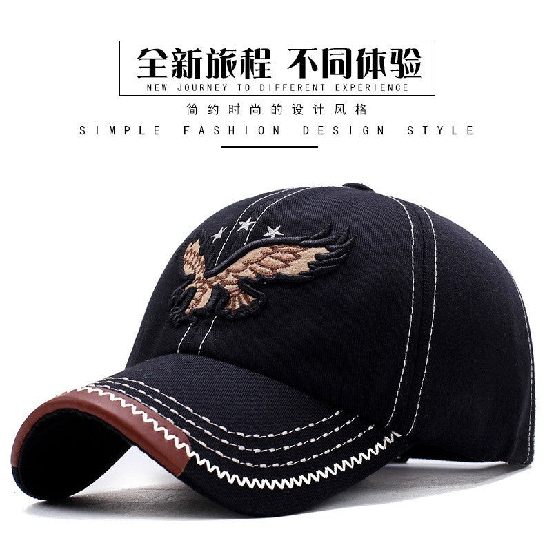 Trendy Embroidered Eagle Street Cap