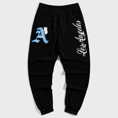 Street Style Letter A Big Men's Casual Vintage Trousers