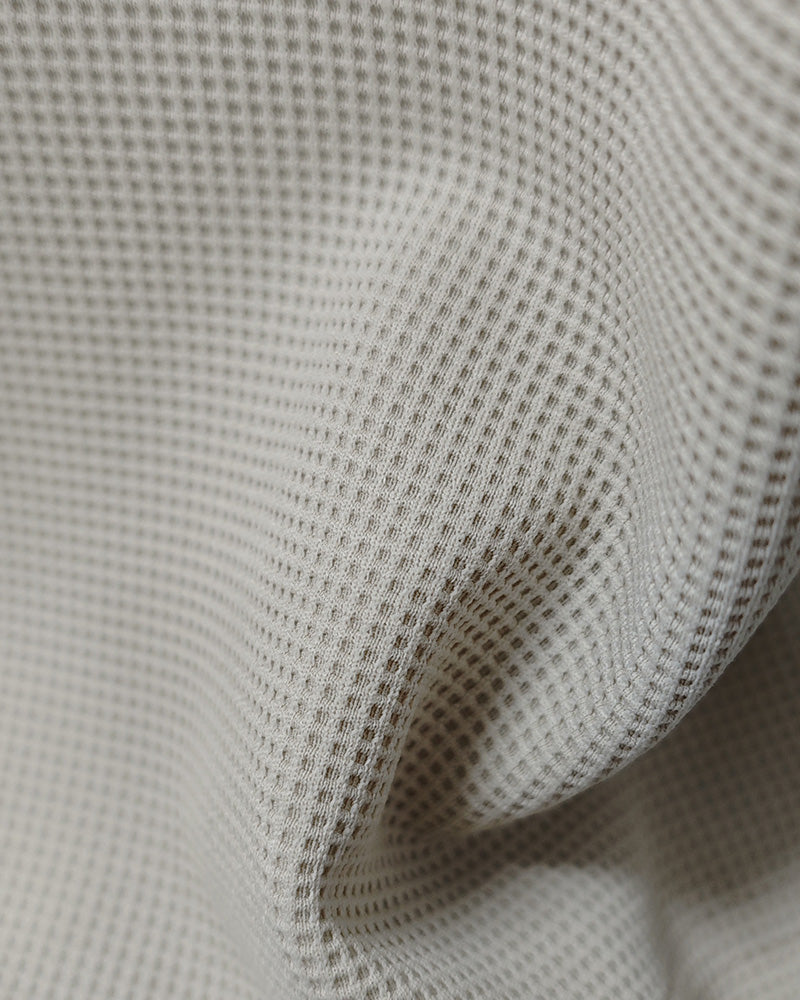 M-3XL Daily Casual Apricot Wafflick Breathable Crewneck Shorts Suit