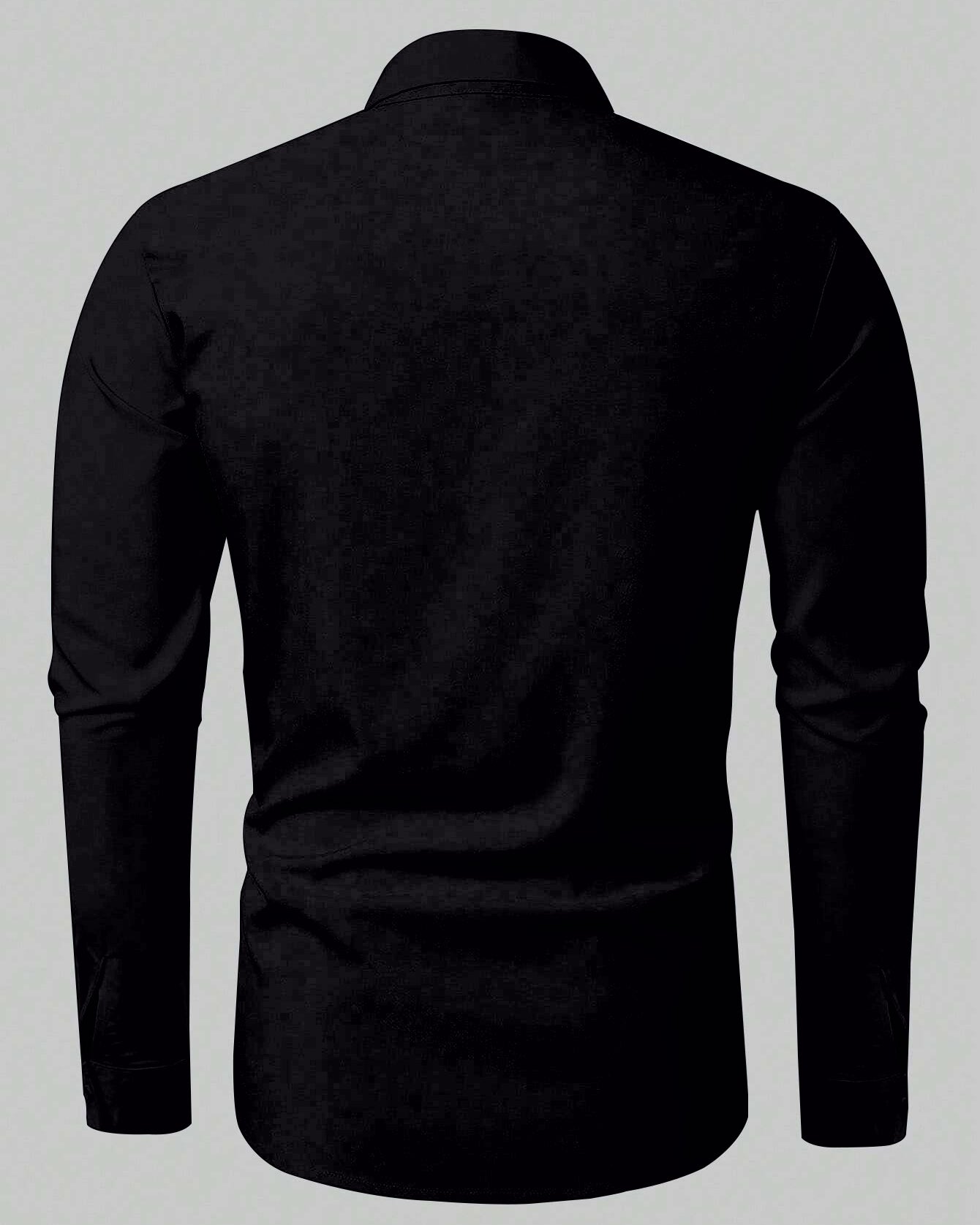 Men's Large Size Ethnic Style Black Gold Totem Lapel Long Sleeve Shirt