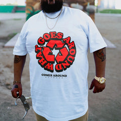 Plus Size White Goes Aeound What T-Shirt