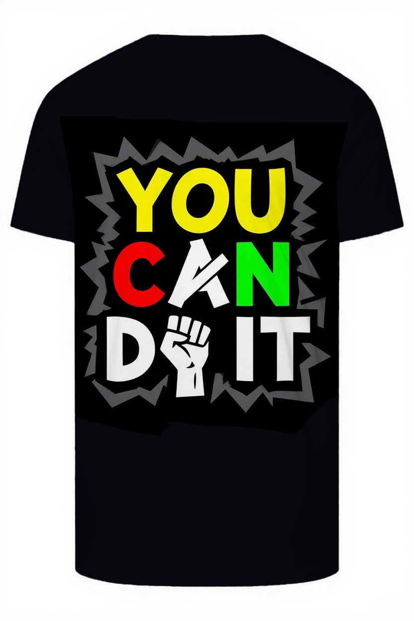 Do It and Be The Plot Twist Men's Big & Tall Simple Lettering T-shirt 2-Piece Set