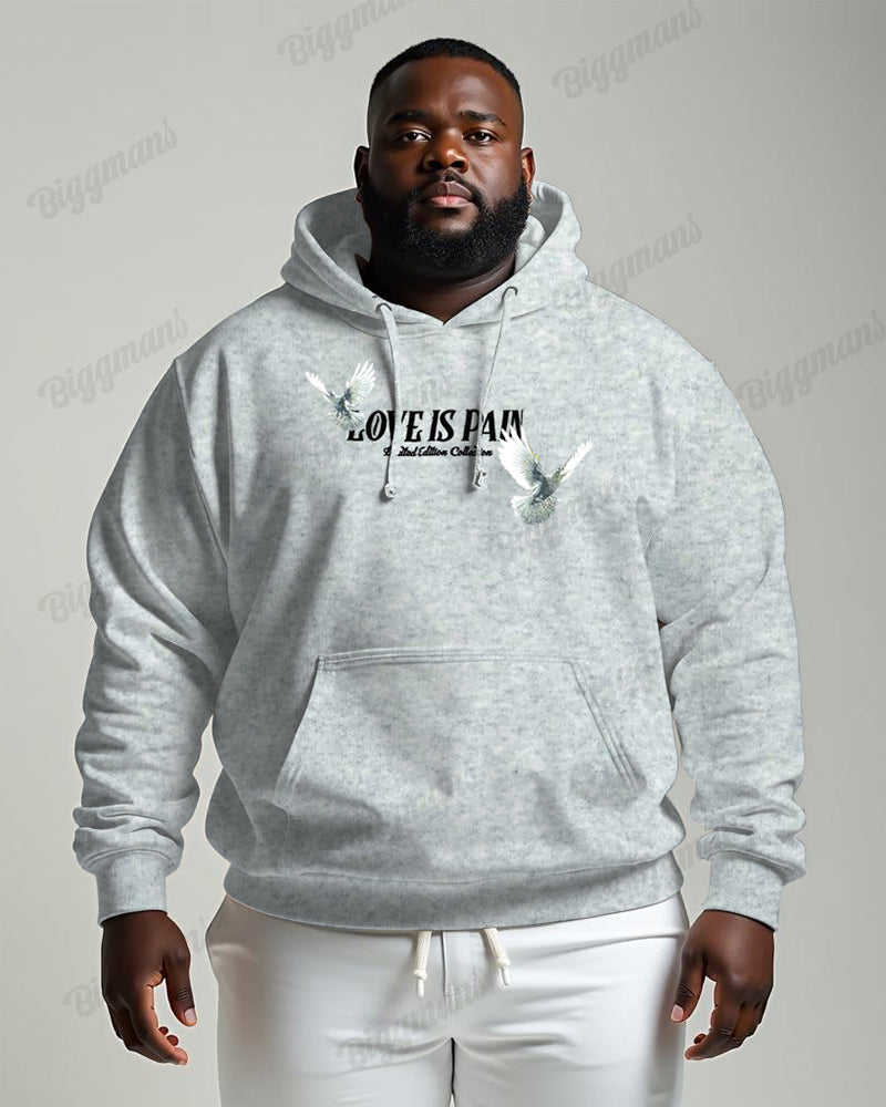 Print Front And Back Skull Oversized Cotton Hoodie
